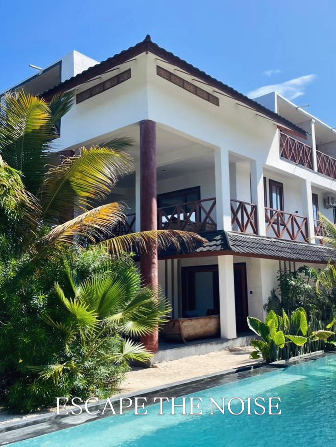 Aerial view of Baobab Bungalows